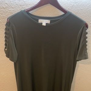 Micheal Kors dress in olive green. Excellent condition. Only wore once.